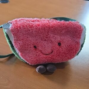 Jellycat Fuzzy Watermelon Slice Bag